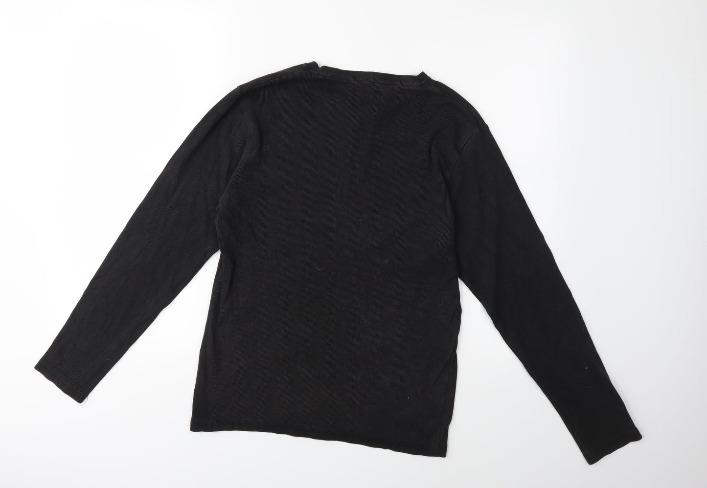 Preworn Mens Black    T-Shirt Size L