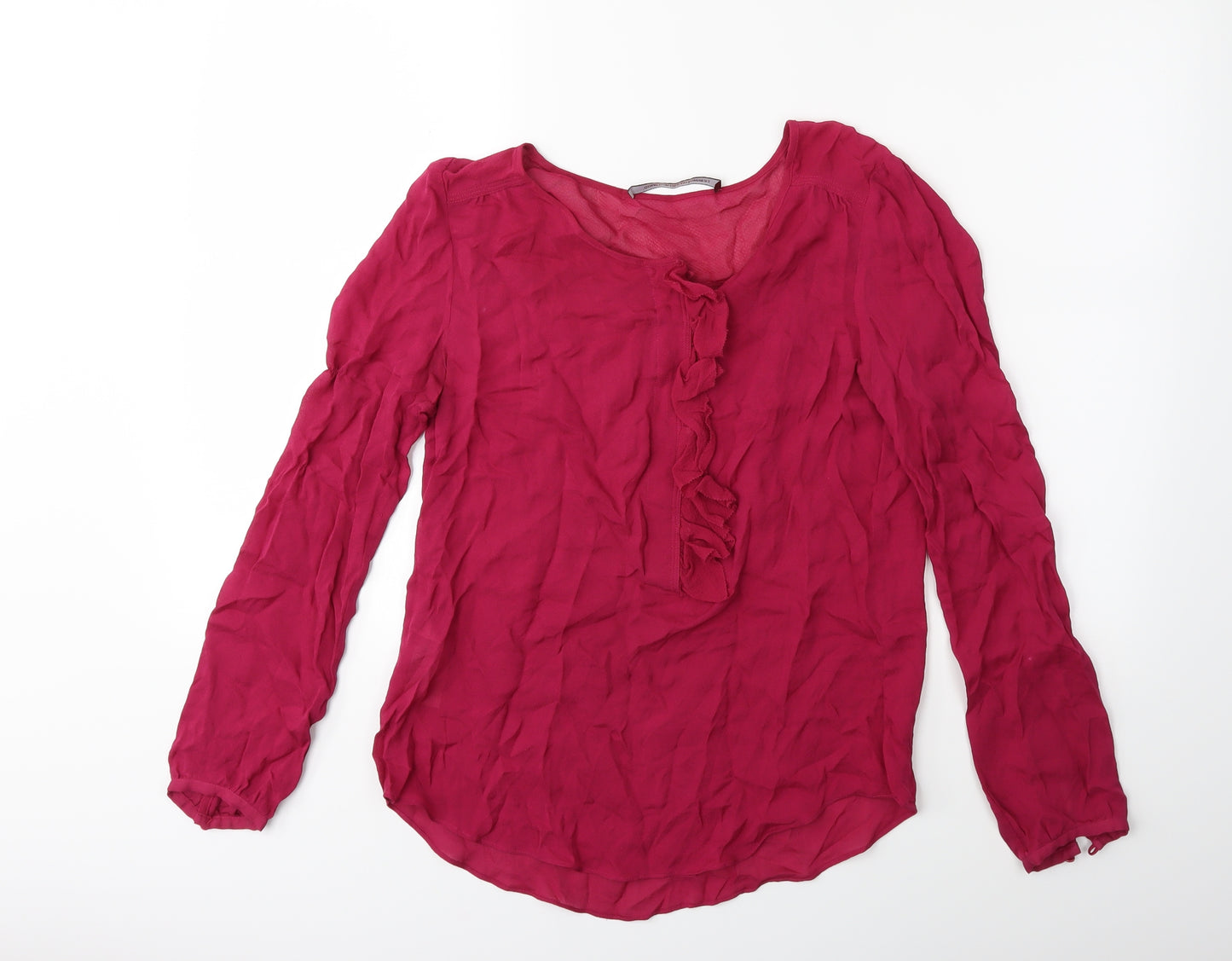 Preworn Womens Pink   Basic Blouse Size 8
