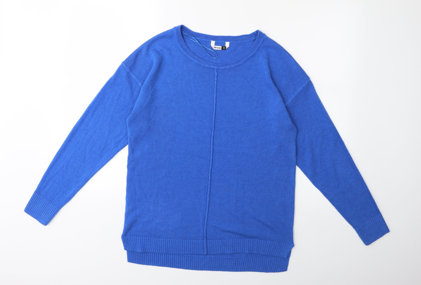 Pep & co Womens Blue  Knit Pullover Jumper Size 12