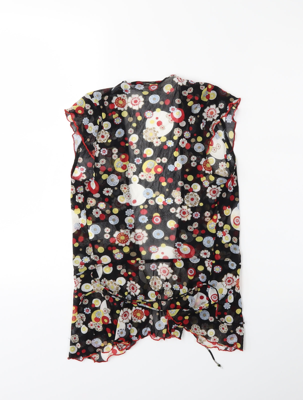 Kookai Womens Black Floral  Basic Blouse Size S