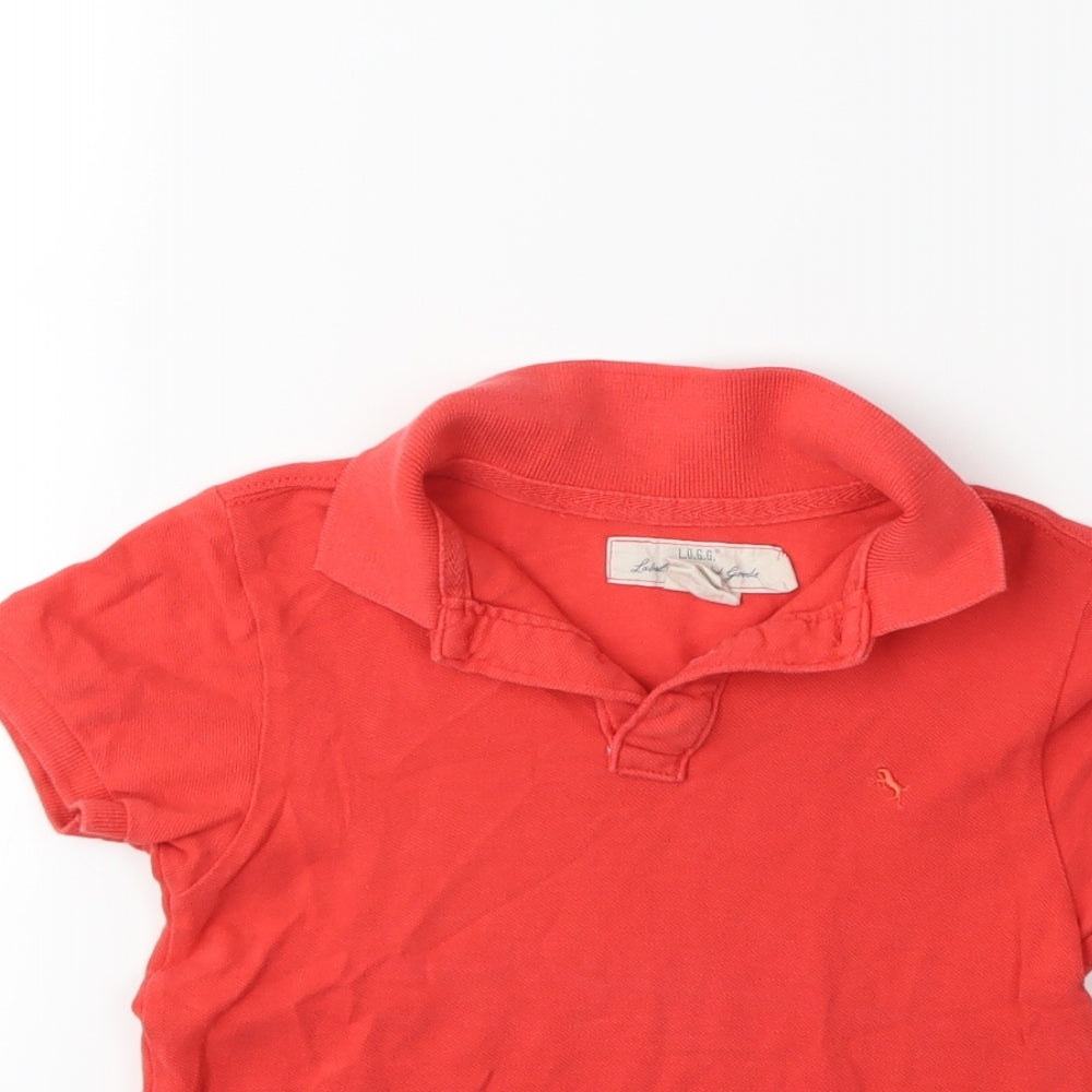 H&M Boys Orange   Basic Polo Size 5-6 Years