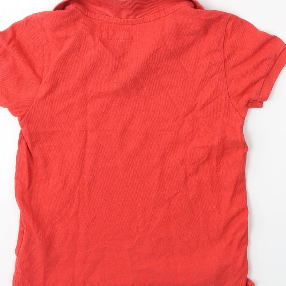 H&M Boys Orange   Basic Polo Size 5-6 Years