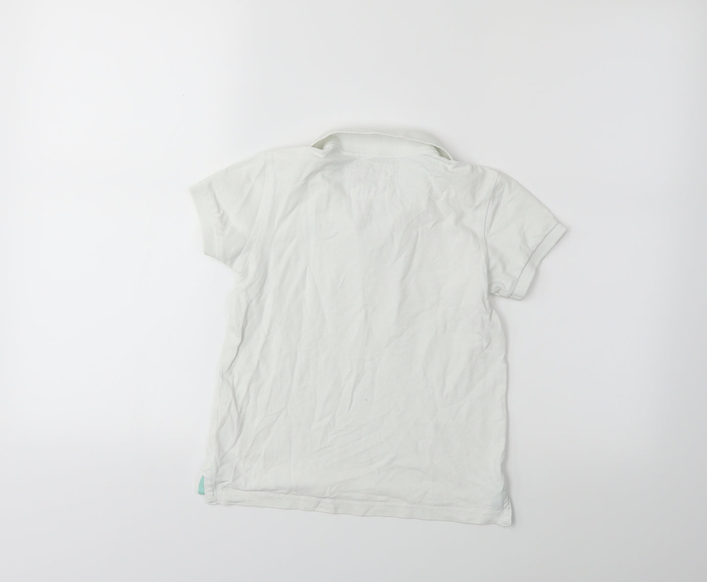 H&M Boys White   Basic Polo Size 5-6 Years