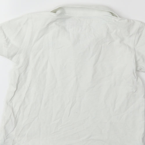H&M Boys White   Basic Polo Size 5-6 Years
