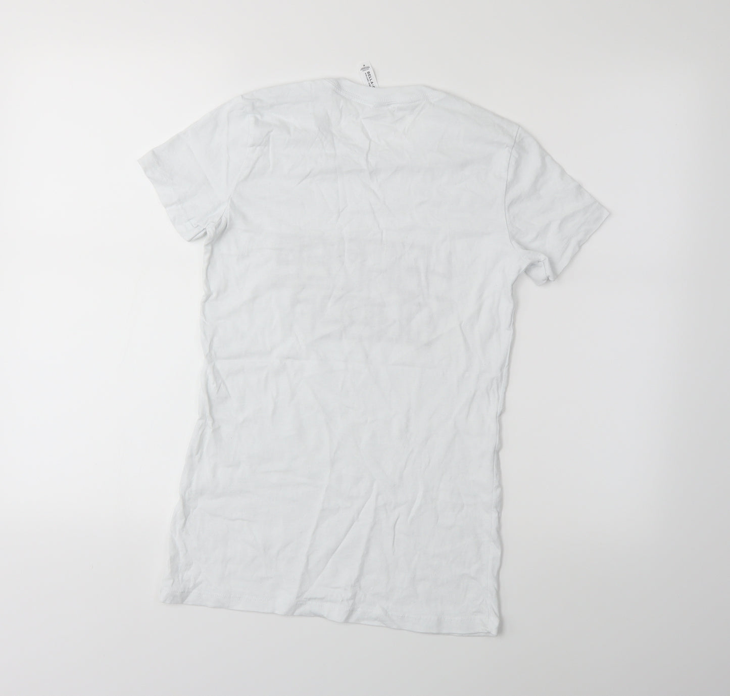Bella + Canvas Womens White   Basic T-Shirt Size M  - YAHTZEE QUEEN