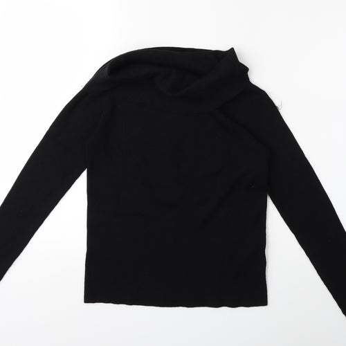 H&M Womens Black  Knit Pullover Jumper Size M