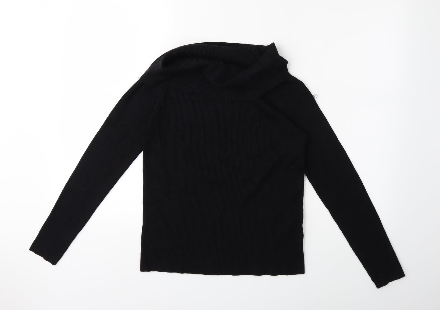 H&M Womens Black  Knit Pullover Jumper Size M