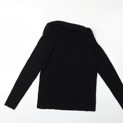 H&M Womens Black  Knit Pullover Jumper Size M