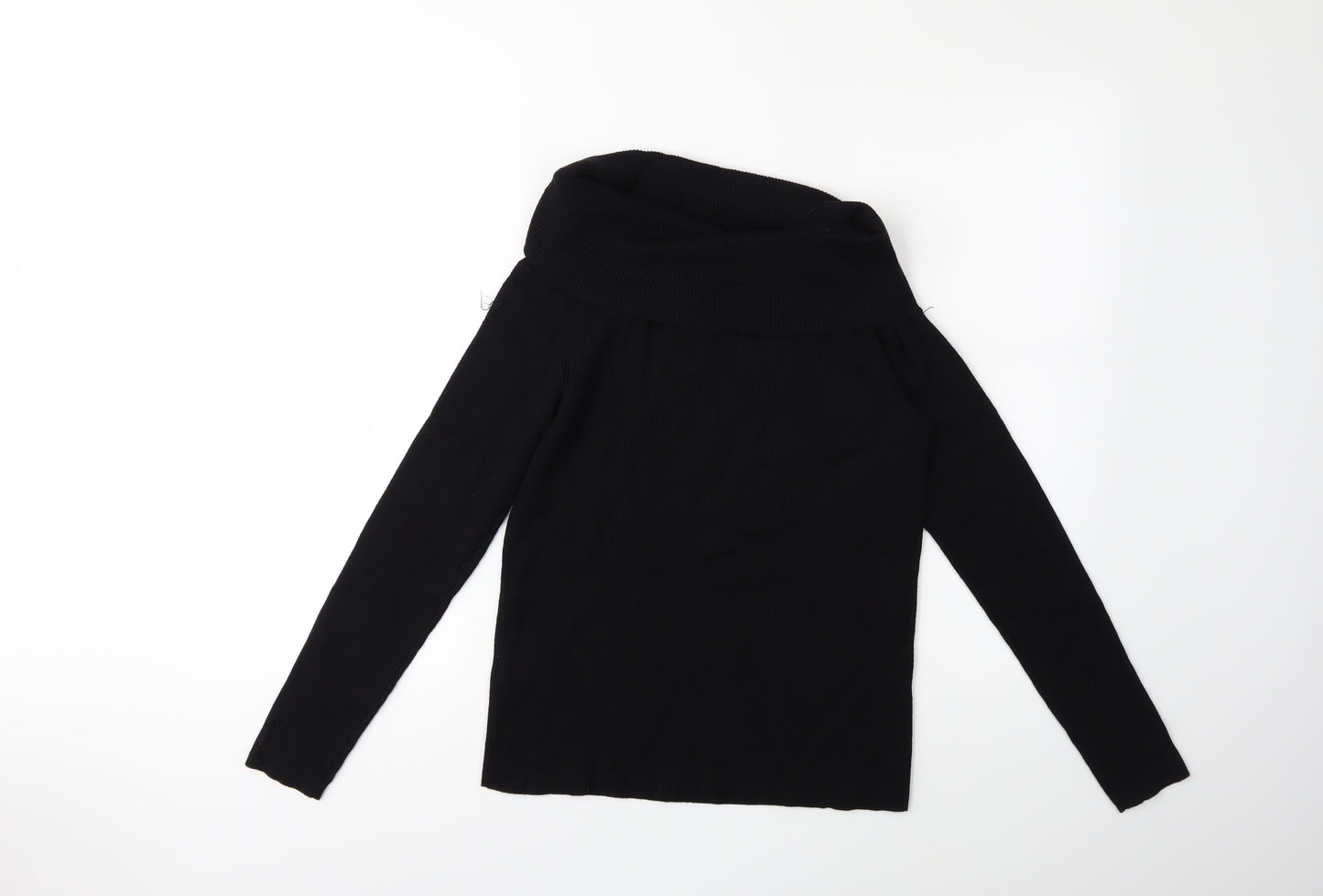 H&M Womens Black  Knit Pullover Jumper Size M