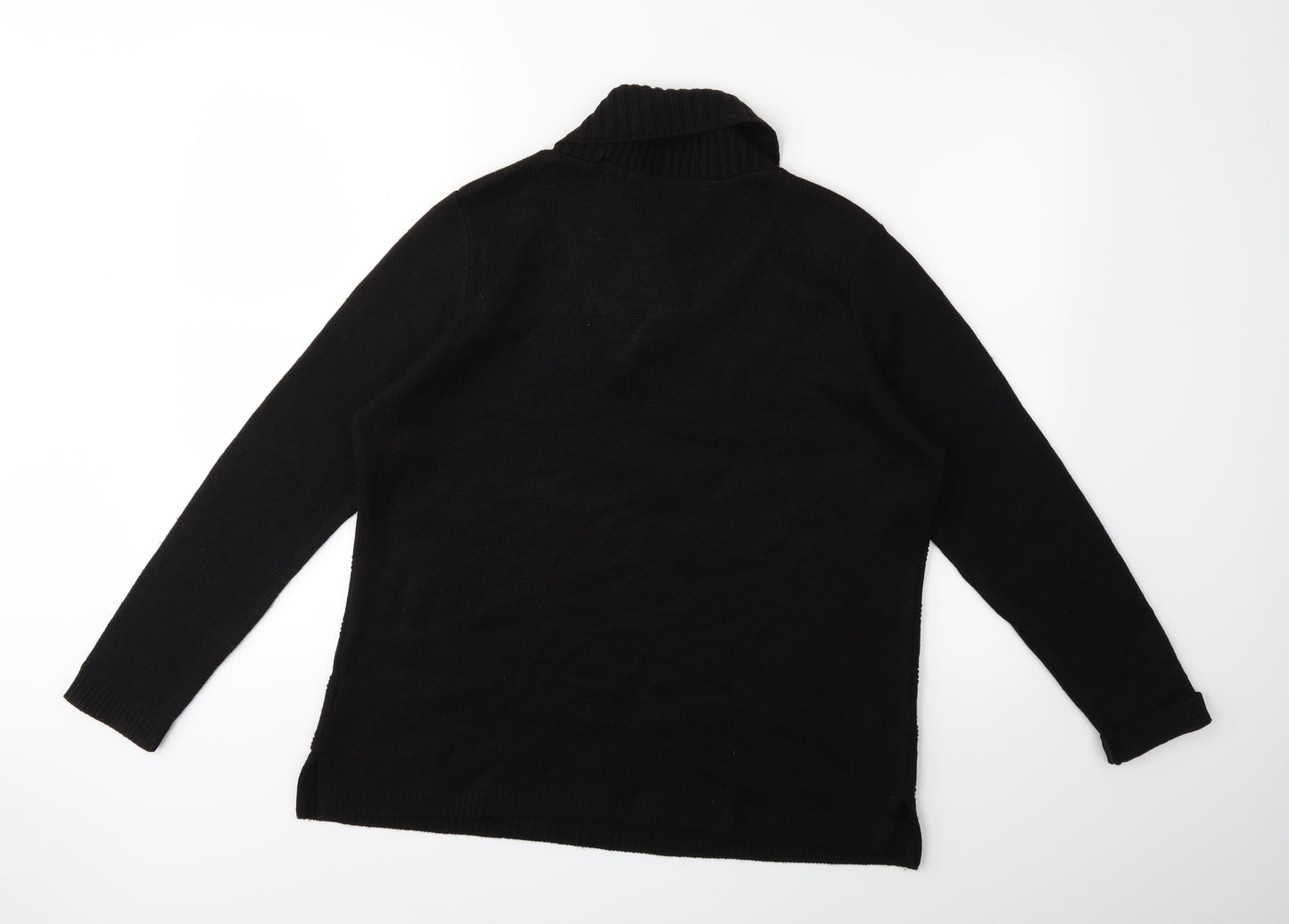 victoria - eve Womens Black  Knit Pullover Jumper Size M