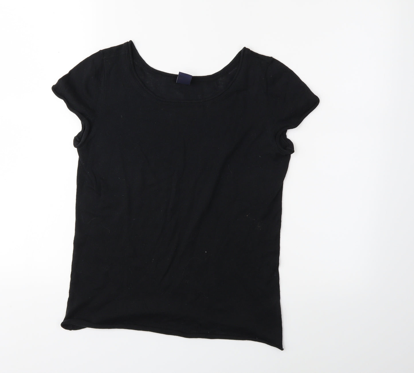 Gap Womens Black  Knit Basic T-Shirt Size S