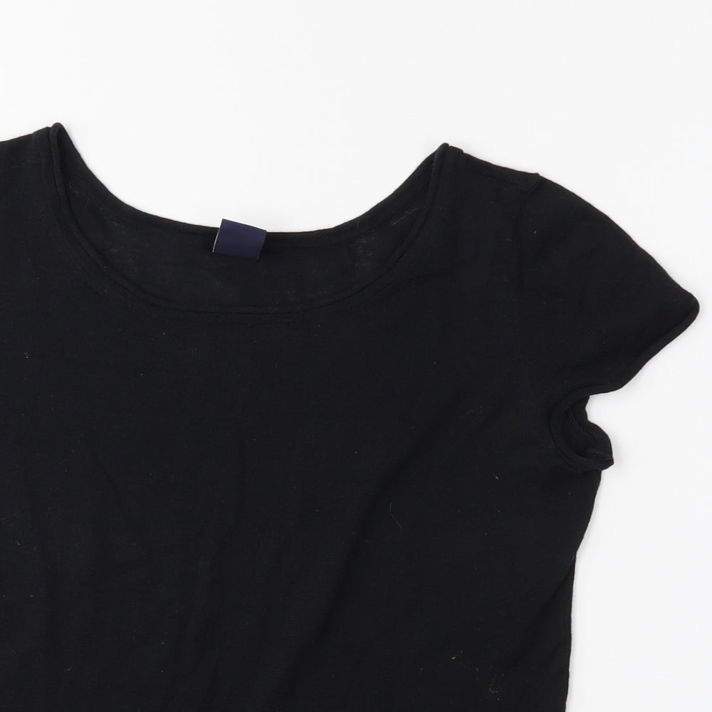 Gap Womens Black  Knit Basic T-Shirt Size S