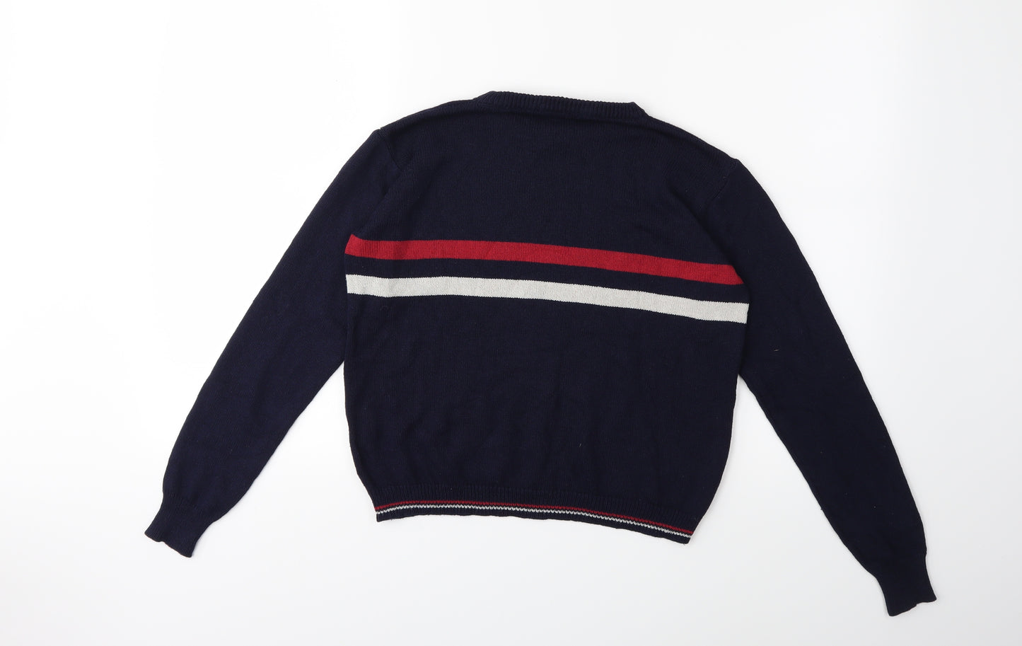 Brandy Melville Womens Beige Striped Knit Pullover Jumper One Size