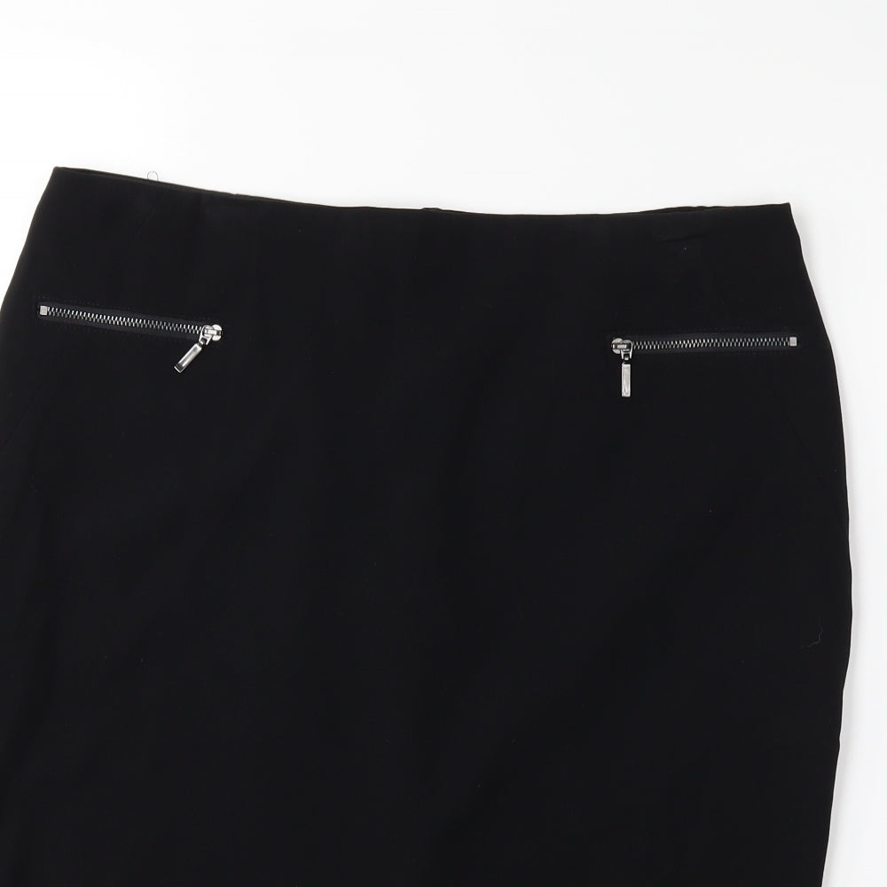 Marks and Spencer Womens Black   Straight & Pencil Skirt Size 14