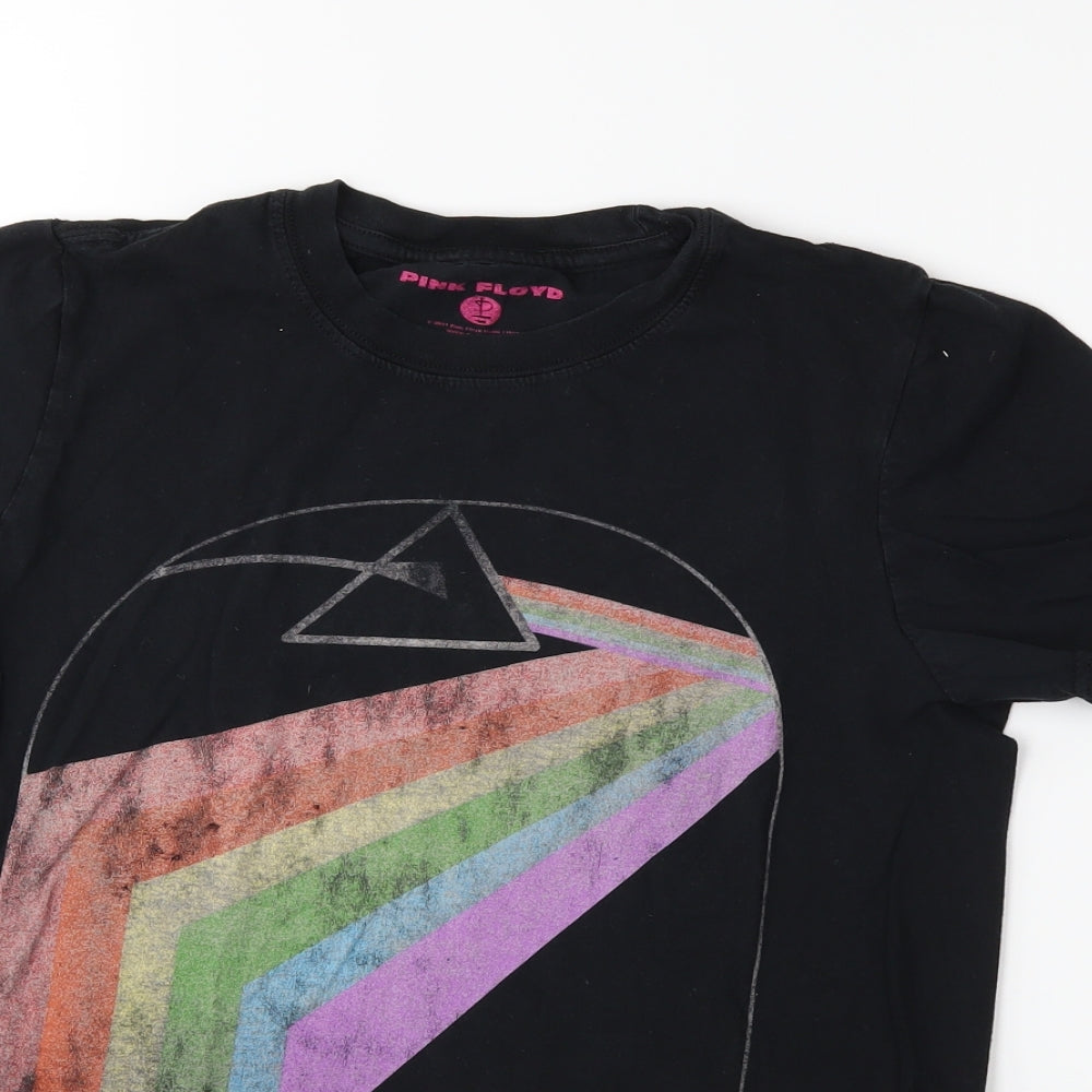 Pink Floyd Womens Black   Basic T-Shirt Size S