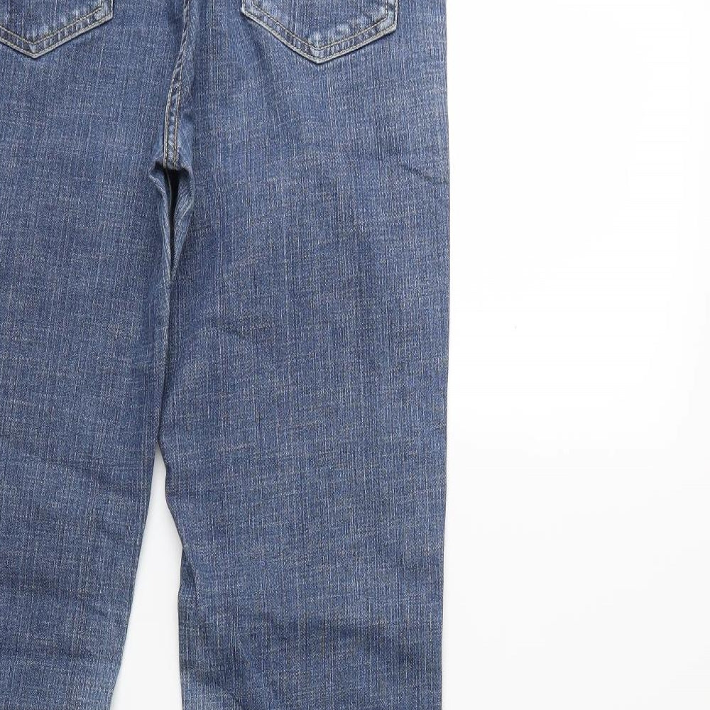 Long Tall Sally Womens Blue  Denim Bootcut Jeans Size 12 L34 in