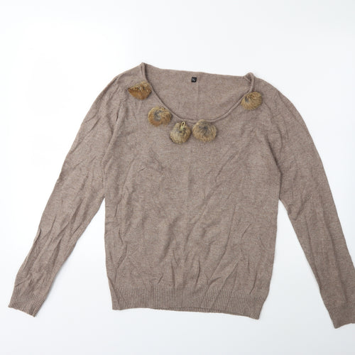 Preworn Womens Brown   Pullover Jumper Size S