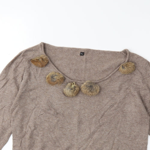 Preworn Womens Brown   Pullover Jumper Size S