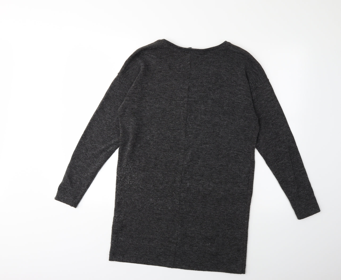 Zara Womens Grey  Knit Pullover Jumper Size S
