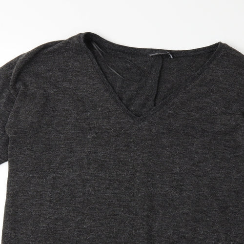 Zara Womens Grey  Knit Pullover Jumper Size S