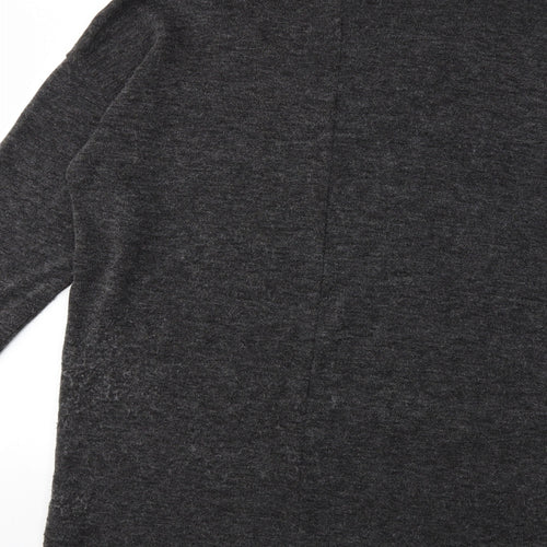 Zara Womens Grey  Knit Pullover Jumper Size S