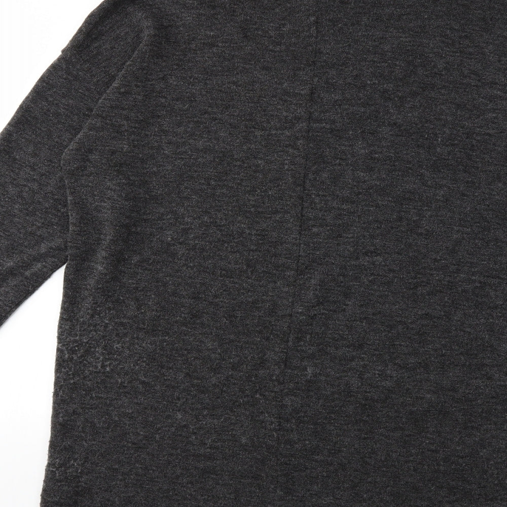 Zara Womens Grey  Knit Pullover Jumper Size S