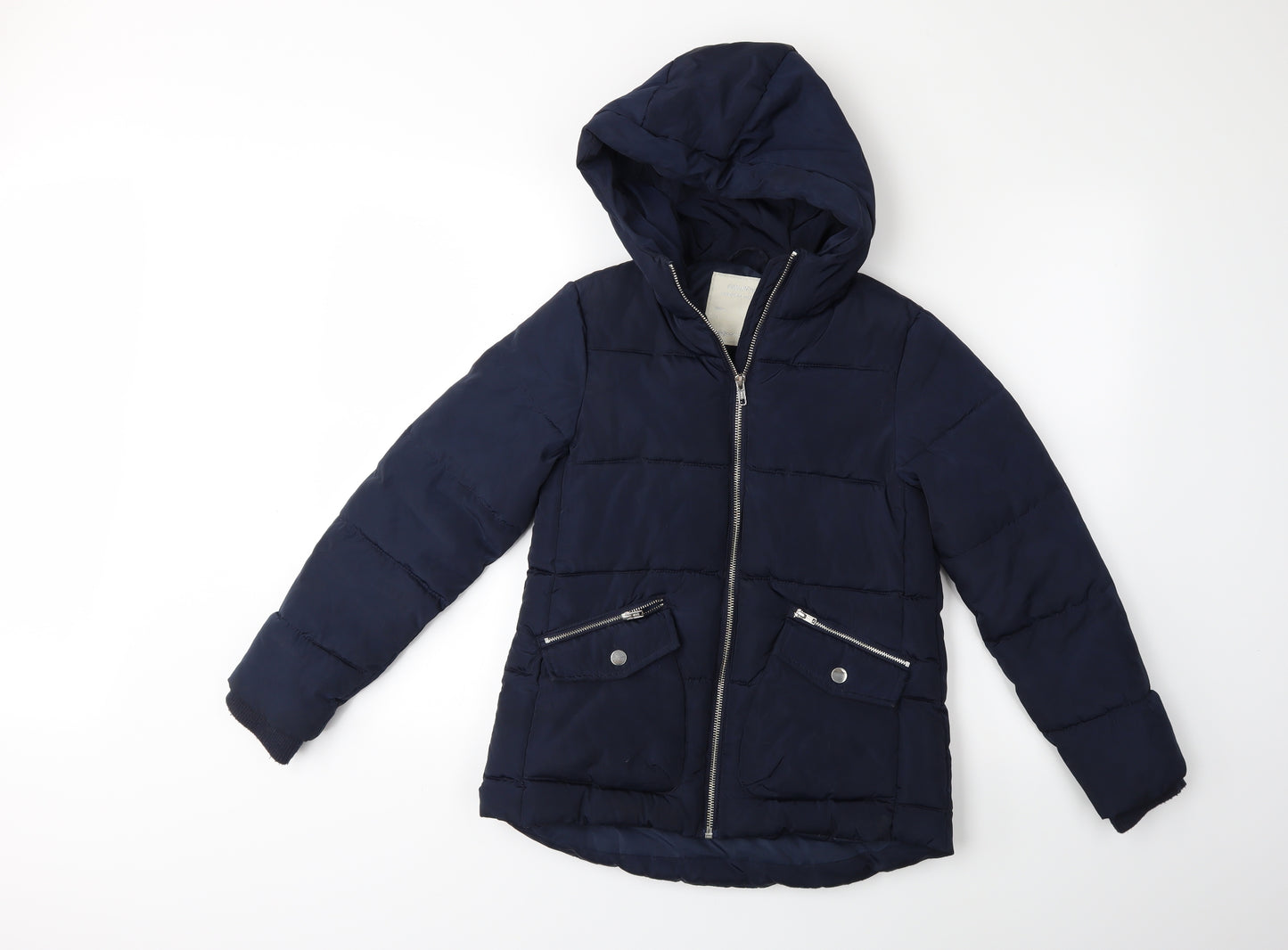 Matalan Girls Blue   Puffer Jacket Coat Size 10 Years