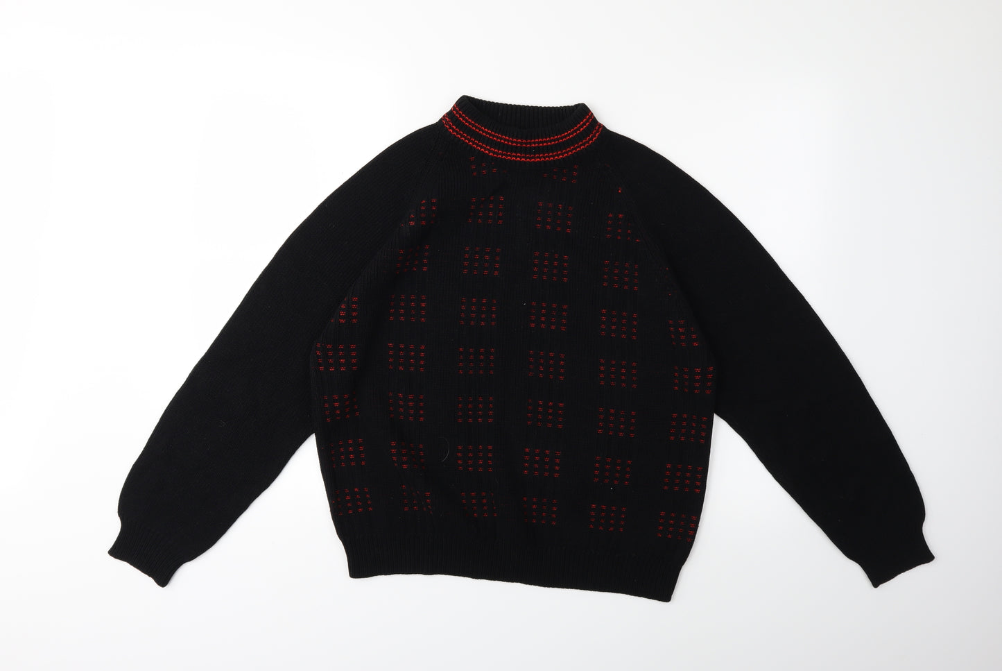 Preworn Womens Black  Knit Pullover Jumper Size M