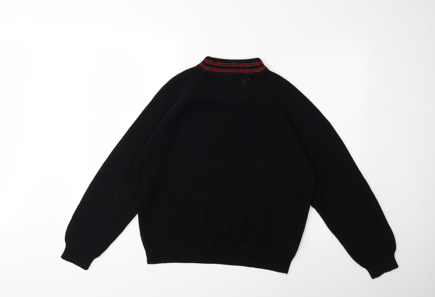 Preworn Womens Black  Knit Pullover Jumper Size M
