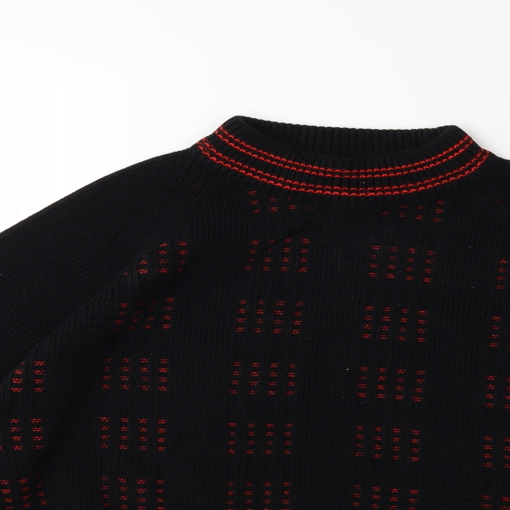 Preworn Womens Black  Knit Pullover Jumper Size M