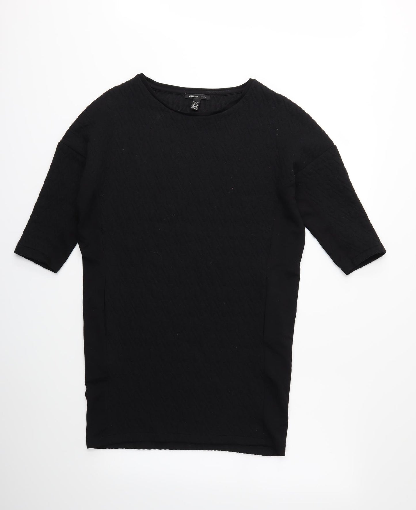 Mango Womens Black   Pullover Sweatshirt Size XS