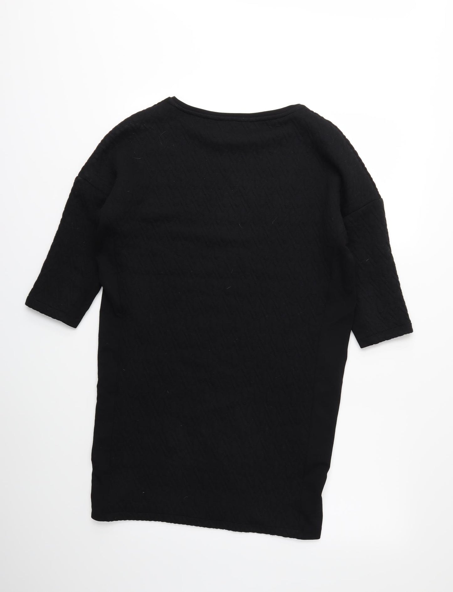Mango Womens Black   Pullover Sweatshirt Size XS