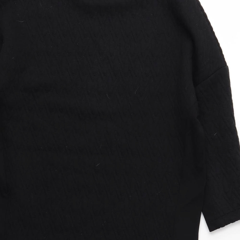 Mango Womens Black   Pullover Sweatshirt Size XS