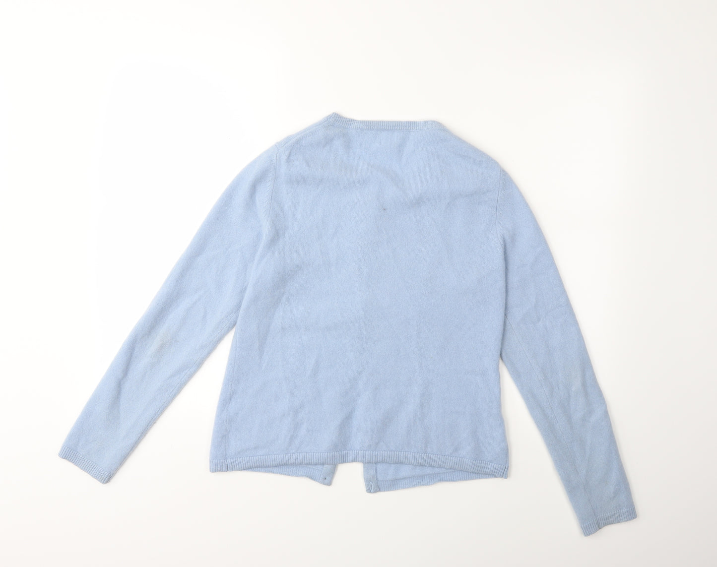 John Lewis Womens Blue  Knit Cardigan Jumper Size 12