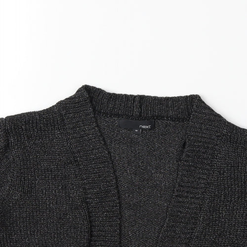 NEXT Womens Grey  Knit Cardigan Jumper Size 10