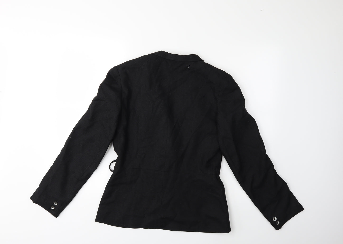 Preworn Womens Black  Rayon Jacket  Size 14