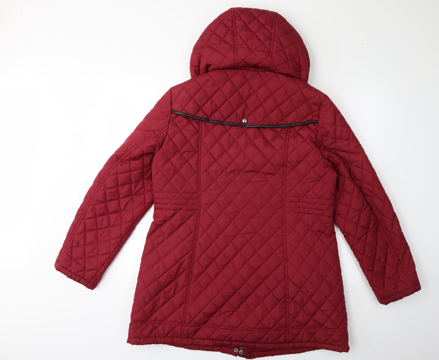 David Barry Womens Red   Overcoat Coat Size 16
