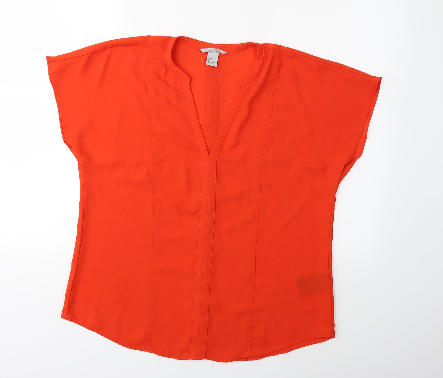 H&M Womens Orange   Basic Blouse Size 10