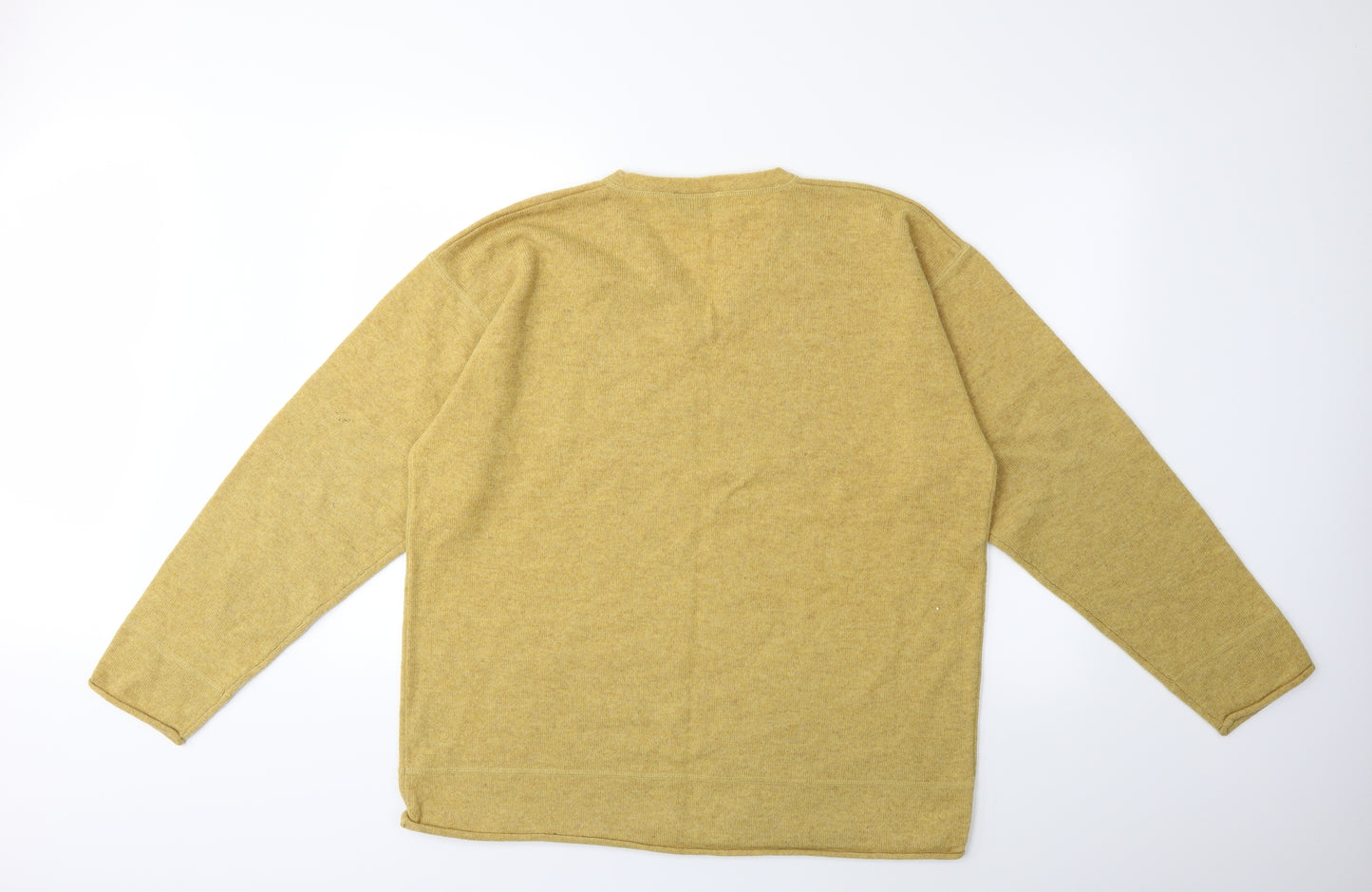 NEXT Mens Yellow  Knit Pullover Jumper Size L