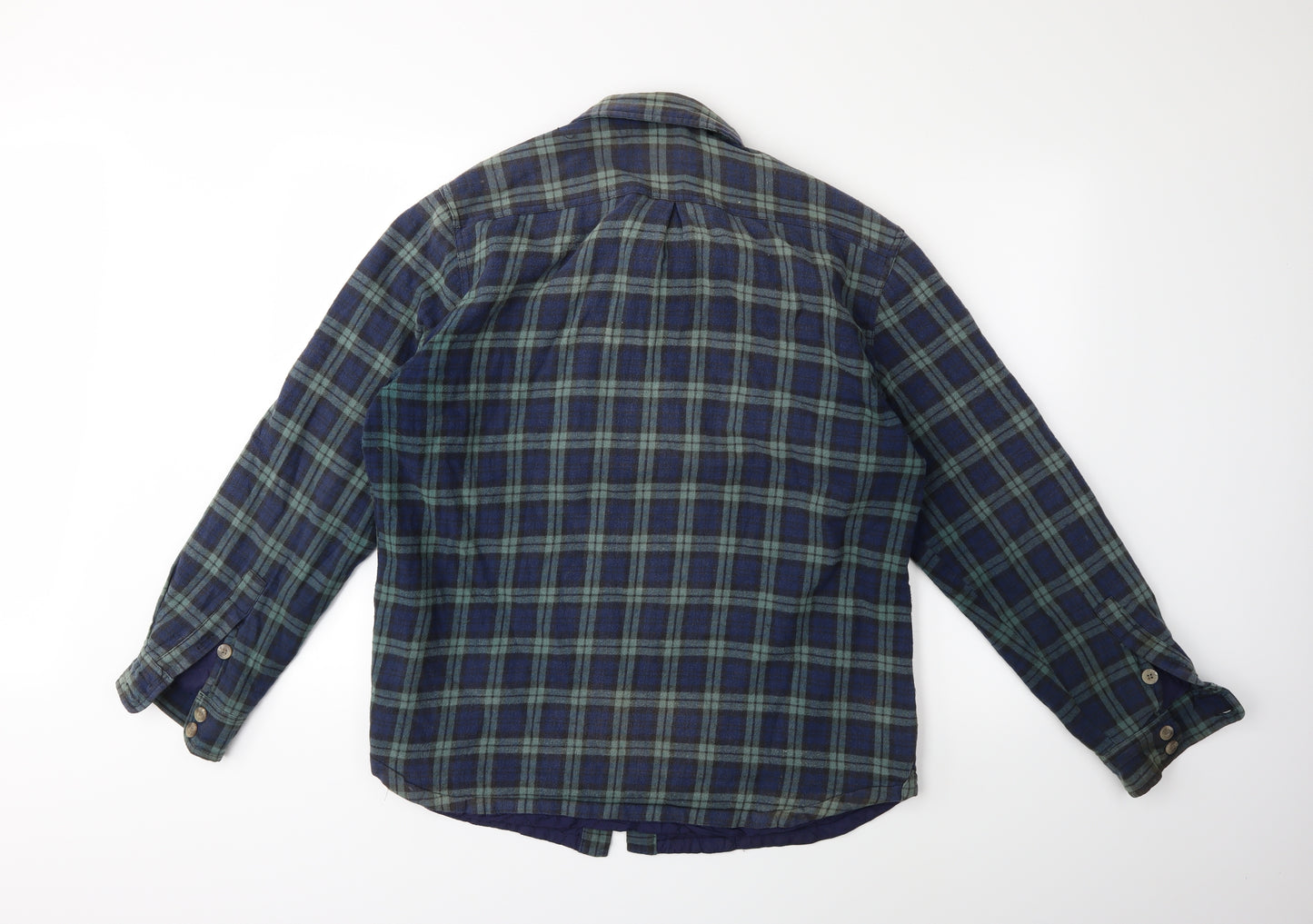 never better Mens Blue Check  Jacket Coat Size XL