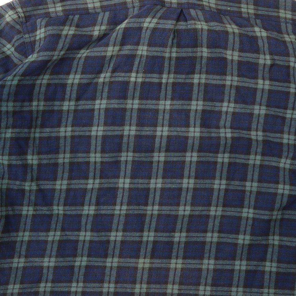 never better Mens Blue Check  Jacket Coat Size XL