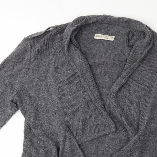 Marks and Spencer Womens Grey  Knit Cardigan Jumper Size 16