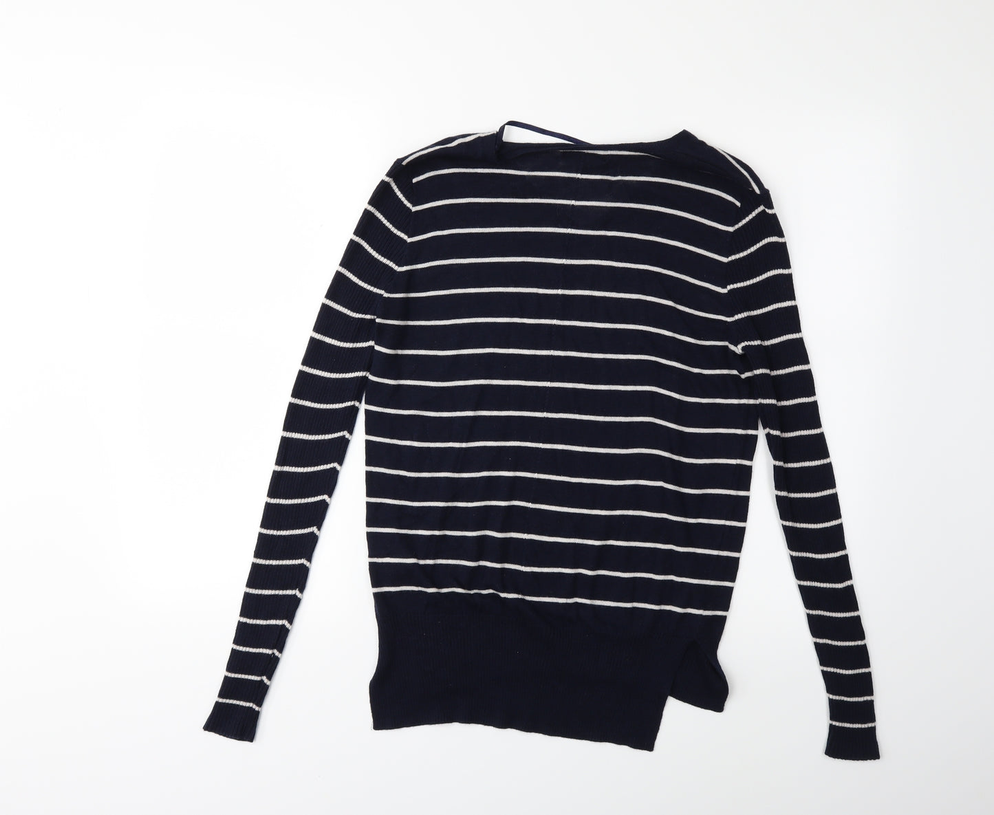 Atmosphere Womens Blue Striped Knit Pullover Jumper Size 8