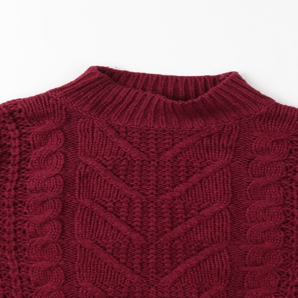 TU Womens Pink  Knit Pullover Jumper Size 12