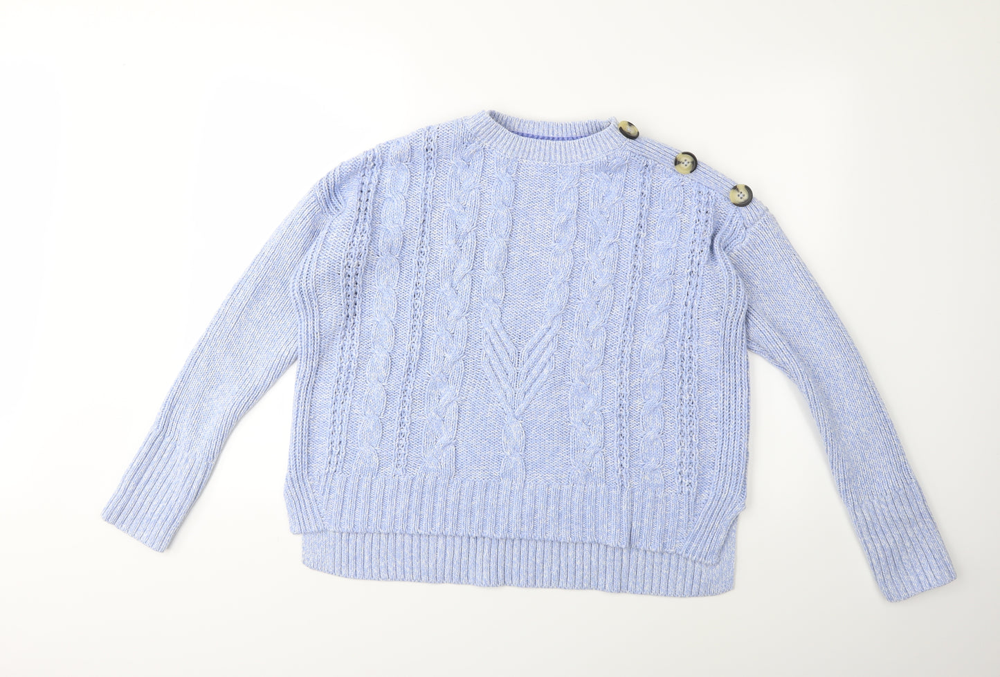 Marks and Spencer Womens Blue   Pullover Jumper Size 14