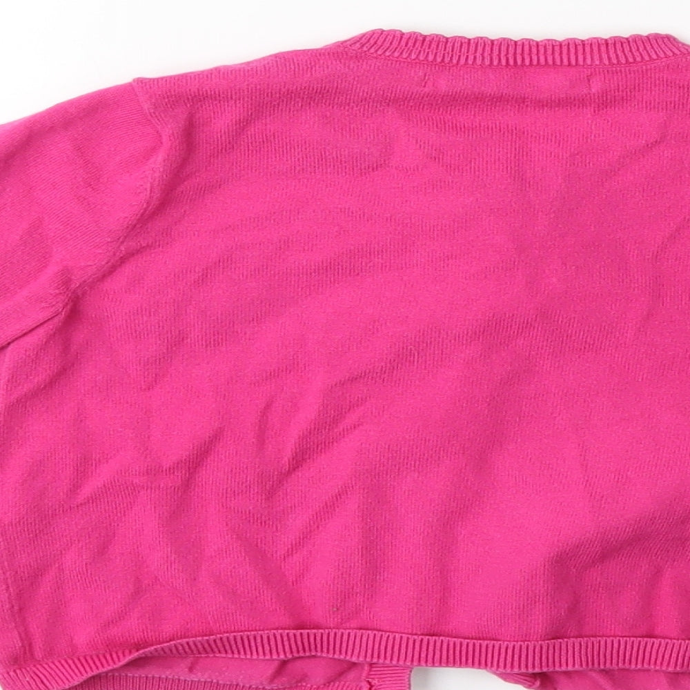 George Girls Pink   Cardigan Jumper Size 5-6 Years