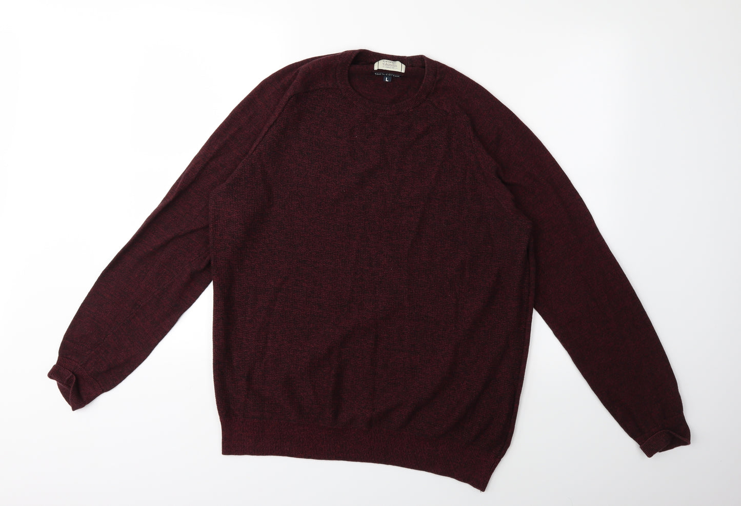 George Mens Red   Pullover Jumper Size L