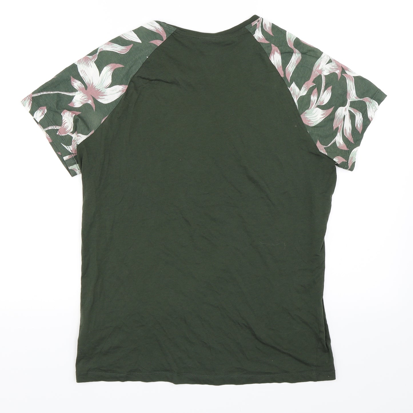 H&M Womens Green   Basic T-Shirt Size XS