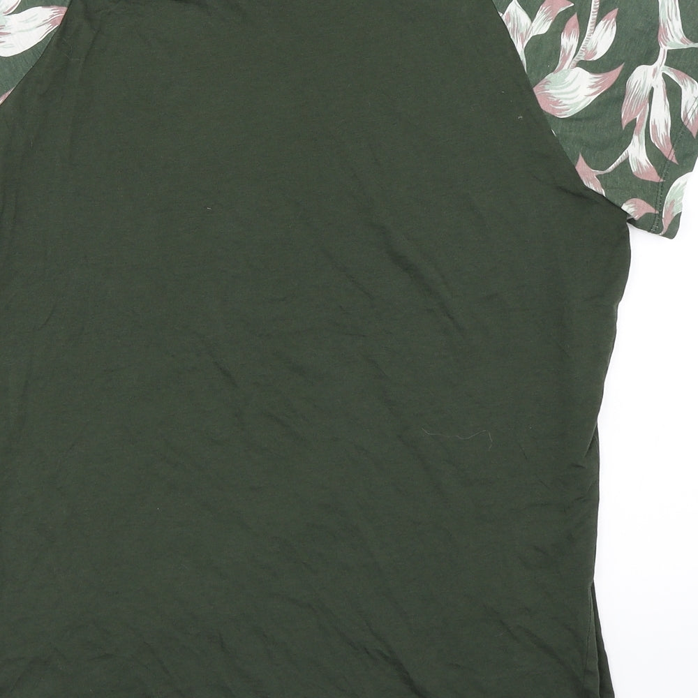 H&M Womens Green   Basic T-Shirt Size XS