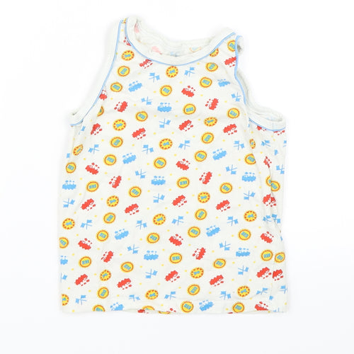 Mothercare Boys White   Basic Tank Size 4-5 Years